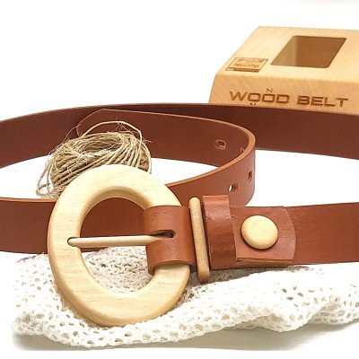 Luxury Wood Belt Fuji Happiness 301