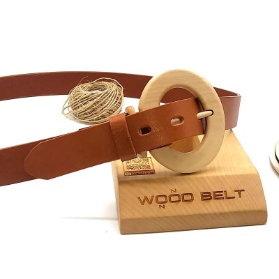 Luxury Wood Belt Fuji Happiness 301