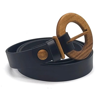 Luxury Wood Belt Fuji Happiness 306