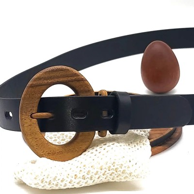 Luxury Wood Belt Fuji Happiness 306