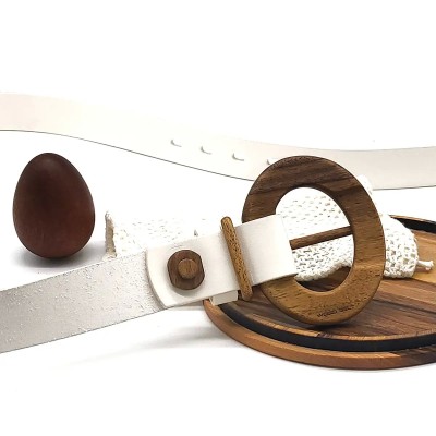 Luxury Wood Belt Fuji Happiness 308