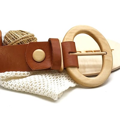 Luxury Wood Belt Fuji Happiness 401