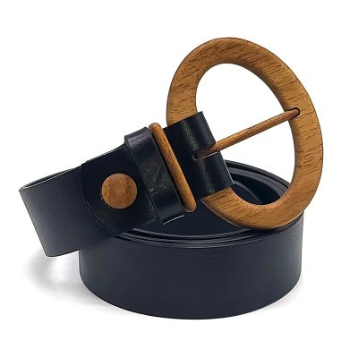 Luxury Wood Belt Fuji Happiness 406