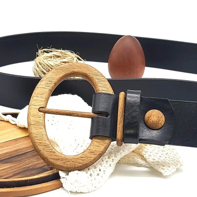 Luxury Wood Belt Fuji Happiness 406