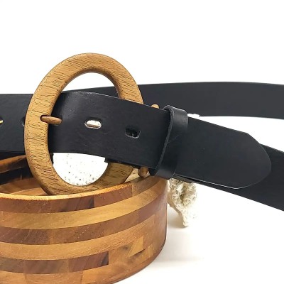 Luxury Wood Belt Fuji Happiness 406