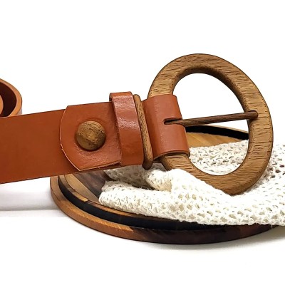 Luxury Wood Belt Fuji Happiness 407