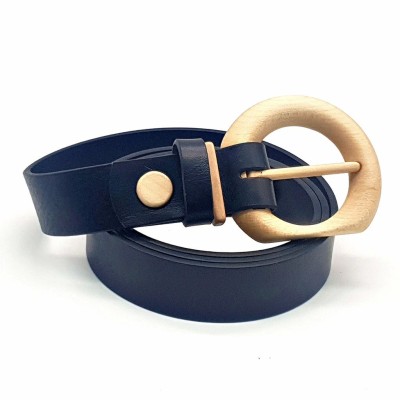 Luxury Wood Belt Fuji Heart 300