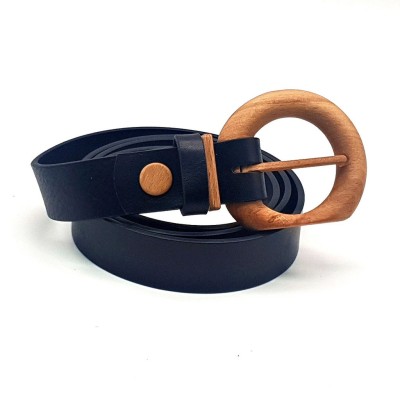 Luxury Wood Belt Fuji Heart 303