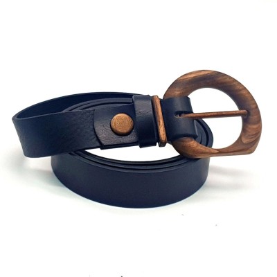 Luxury Wood Belt Fuji Heart 306