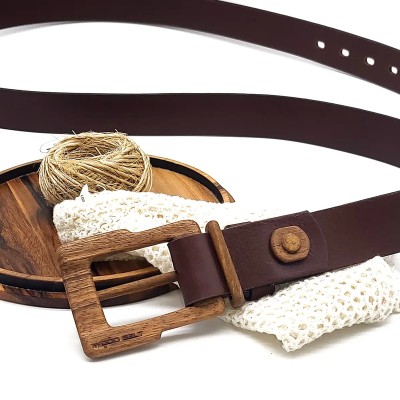 Luxury Wood Belt Powell Pride 307